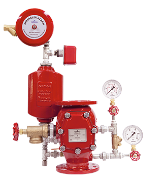 UL LISTED ALARM CHECK VALVES Armaş FCV Alarm Check Valve is designed for wet applications where the water has no the danger of frost. The pressurized water which is inside of the pipe-line is discharged by sprinklers because of fire situation.